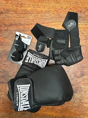 Buy Boxing Glove Set With Straps And Weight Lifting Clothes • 50£
