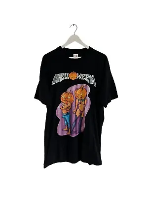 Buy Vintage Helloween Band Tee Pumpkin Heads Sexy Bodies SIze XL L RARE T Shirt • 54.99£