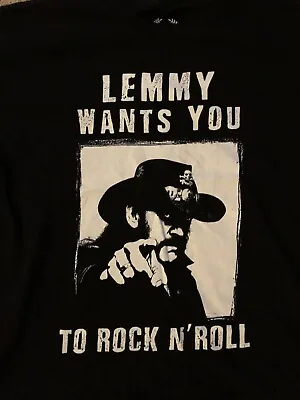 Buy Vintage Motorhead Lemmy Wants You To Rock N’ Roll Band T-Shirt Concert Size XL • 33.07£