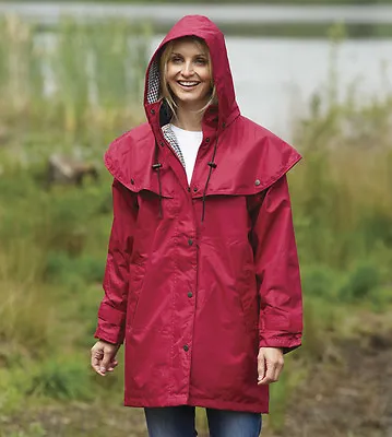 Buy Ladies County Classic Waterproof 3/4 Cape Coat Rain Jacket  Walking Equestrian • 34.95£