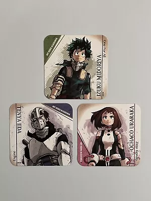 Buy My Hero Academia Art Paper Card Coasters Set Japanese Merch Bundle MHA Deku Iida • 5.50£