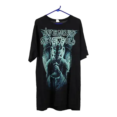Buy Avenged Sevenfold Bay Island T-Shirt - 2XL Black Cotton • 19.60£