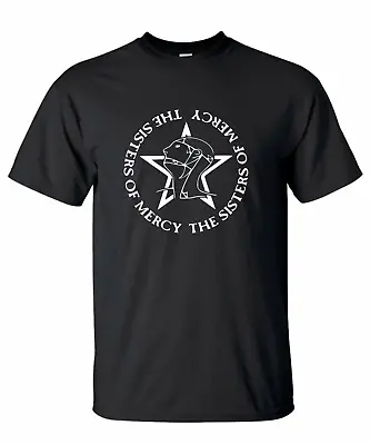 Buy The Sisters Of Mercy Logo T-Shirt, Rock, Goth, Post Punk Free UK Delivery Black • 12.99£