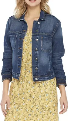 Buy Kaari Blue Women’s Size Medium Denim Blue Jean Jacket New With Tags • 75.77£