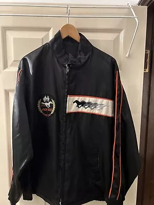 Buy Vintage 70s Men’s Mustang Indy 500 Black Sports Zip Up Jacket + Free Mustang T.  • 75£
