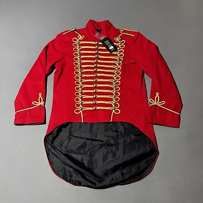 Buy RO ROX Military Jacket Adult Small Red Gold Hussar Parade Drummer STAIN New • 19.21£