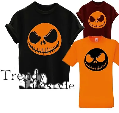 Buy Jack Face Halloween Jack Skellington  Nightmare Before Christmas Unisex T-shirt • 6.99£