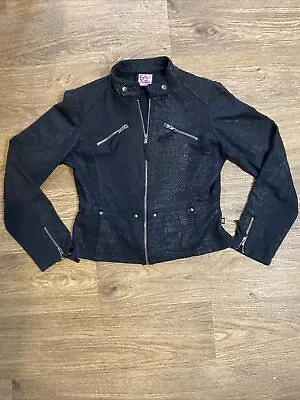 Buy LA Kitty Black Zip Up Jacket Size L • 12£