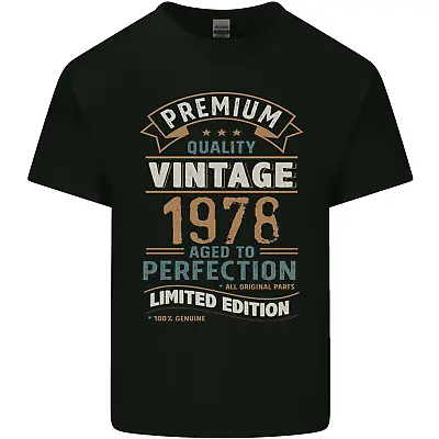 Buy Premium Vintage 45th Birthday 1978 Mens Cotton T-Shirt Tee Top • 8.75£