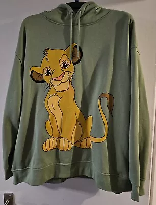 Buy Primark Disney Lion King Hoodie 2XL XXL 22/24 NEW Sweatshirt Green • 23.99£