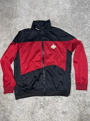 Buy Star Trek Next Generation Zip Jacket Command Red Size Medium Cosplay • 42.66£