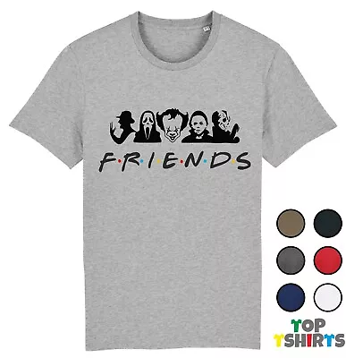 Buy HALLOWEEN FRIENDS Horror Movie T-Shirt Scary Spooky Top Trick Or Treat T Shirt • 8.99£
