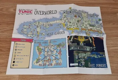 Buy Tunic Game Genuine Map Double Sided Poster Merch Collectable Nintendo PC Xbox • 7.99£
