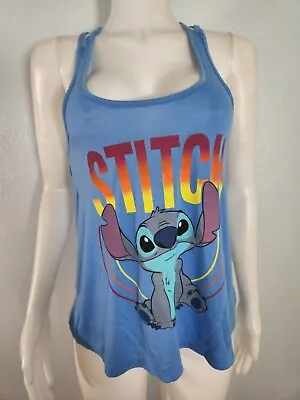 Buy DISNEY EEYORE Shirt Top Tank Top Blue Stitch Disneyland • 9.63£