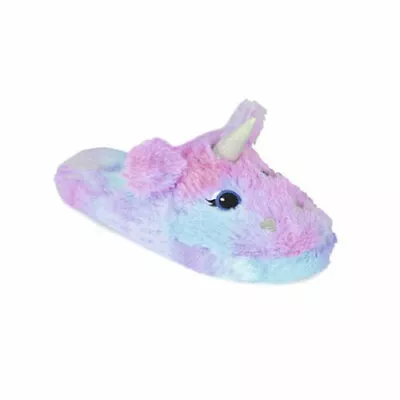 Buy 3D Ladies Rainbow Unicorn Mule Slippers With Sparkly Horn Size 5/6 • 6.49£