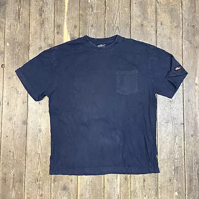 Buy Dickies T-Shirt Y2K USA Short Sleeve Pocket Workwear Tee, Navy, Mens XL • 20£