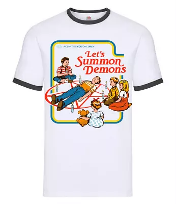 Buy Retro Movie Film Horror Funny Comic Cartoon T Shirt For Let's Summon Demons Fans • 9.99£