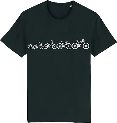 Buy Evolution Of Mountain Biker MTB Biking Man T-Shirt • 9.95£