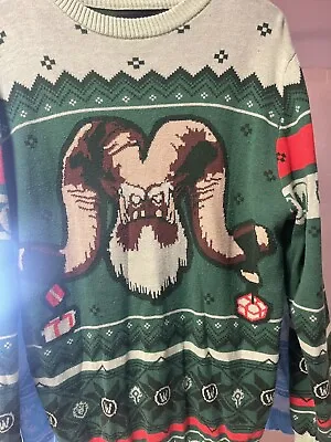 Buy World Of Warcraft Blizzard 2019 Abdominal Greench Ugly Sweater - Large • 66.35£