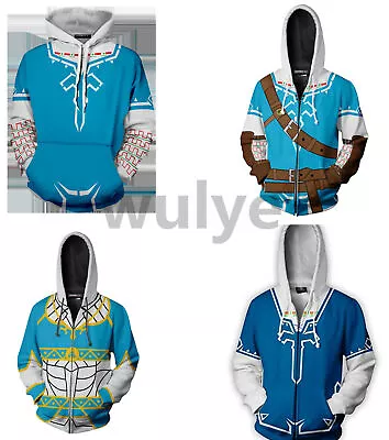 Buy The Legend Of Zelda 3D Hoodies Cosplay Costumes Sweatshirt Hooded  Pullover Tops • 20.39£