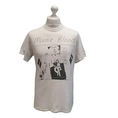 Buy Graphic Print Y2K T-Shirt  Moose Blood 2012 Tour Uk Emo Band Grey Uk M  • 29.99£