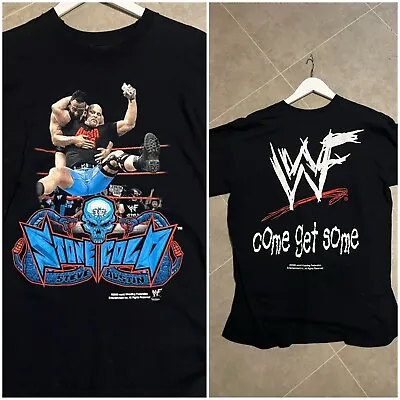 Buy WWF WWE Rare Stone Cold The Rock Original T Shirt LARGE Attitude Era RARE 2000 • 399.99£