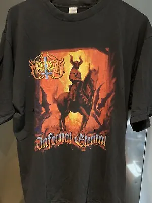Buy Vintage 2000 Marduk Infernal Eternal T-Shirt XL Mayhem Black Metal • 51.70£