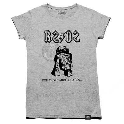 Buy Star Wars R2D2 T Shirt Rock Themed Funny Womens Girls Movie Boba Fett Obi Wan • 18.99£