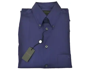 Buy Mens Oxford Shirt Duchamp 16 Neck Purple Plain Long Sleeve Slim-Fit Shirts BNWT • 59.99£