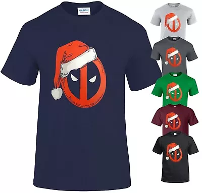 Buy Deadpool Christmas Hat T-Shirt/Funny/Biker/Gift/Xmas/Gym/Game/Fancy/Top/T Shirt • 9.99£