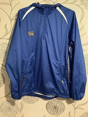 Buy Canterbury Lightweight Shower Proof Pull Over Jacket In Blue Men's Size Medium M • 11.96£