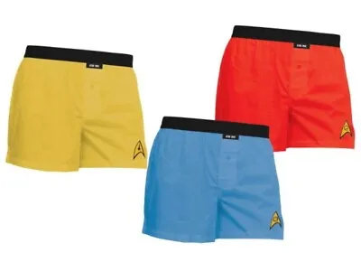 Buy Star Trek TOS Boxer Shorts Set Of 2 Command & Engineering Size Small NEW • 18.94£