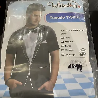 Buy TUXEDO T SHIRT Funny PRESENT  Stag Fancy Dress • 6£