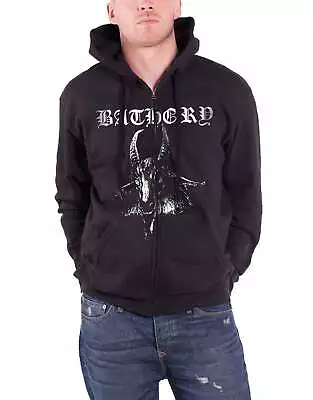 Buy Bathory Goat Band Logo Zipped Hoodie • 42.95£