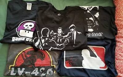 Buy TeeFury T Shirts - Movie - Deadpool - Alien - Walking Dead - X5 T-Shirts • 15£