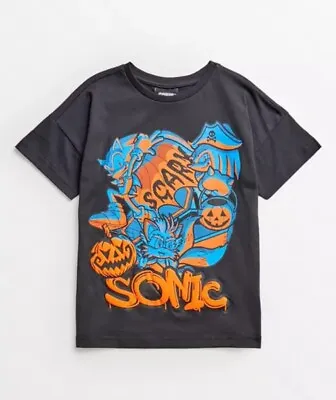 Buy TU Sonic The Hedgehog Grey T Shirt 8 Years New • 8£
