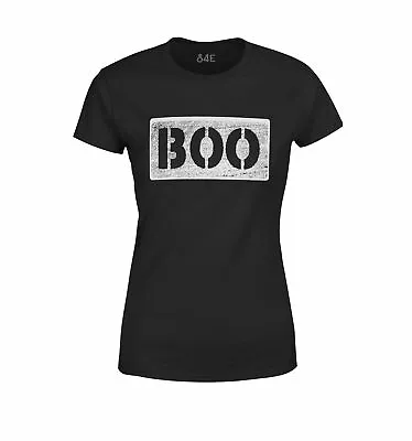 Buy S4E Women's Boo T-Shirt Fun Halloween Party Cute Ghost Shirts • 15.75£