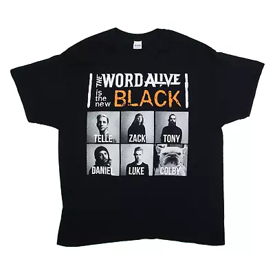 Buy GILDAN The Word Alive Band T-Shirt Black Short Sleeve Mens XL • 9.58£