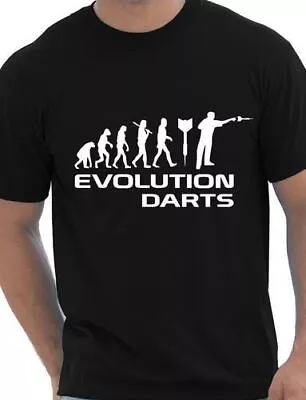 Buy Evolution Of Darts Dart Player Funny Mens T-Shirt Gift Size S-XXL • 9.95£