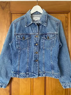 Buy NEXT Fitted Blue Denim Jacket 12 **superb Condition** • 7.68£