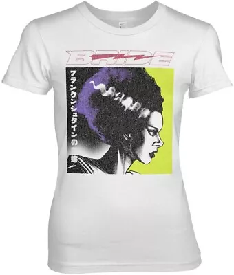 Buy Universal Monsters  Bride Of Frankenstein Girly Tee Damen T-Shirt White • 19.75£