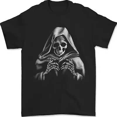 Buy Grim Reaper Skull Mens T-Shirt 100% Cotton • 8.49£