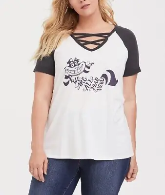 Buy Torrid We Are All Mad Here T-shirt 2X Cheshire Cat • 18.34£