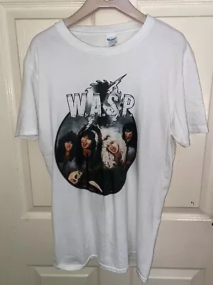 Buy Mens Medium Rock Band T Shirt Wasp W.a.s.p. M Usa Heavy Metal Vintage 80s STYLE • 40£