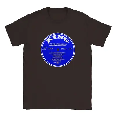 Buy James Brown Men's Unisex Record Label T-Shirt Tee King Records • 23.62£