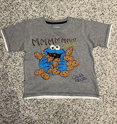 Buy Marks And Spencer Sesame Street Cookie Monster Boys/Girls 4-5y T-Shirt • 2.99£
