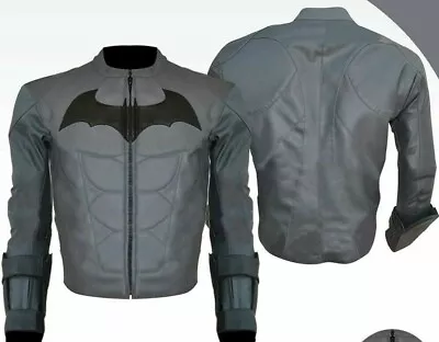 Buy Batman Motorcycle Leather Jacket Biker Cowhide Motorbike Jacket In Ce Armour • 139£