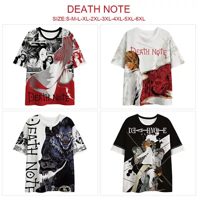 Buy Kid's Death Note 3D T-Shirts Short Sleeve Tee Teens Casual Summer Tee Tops • 14.51£