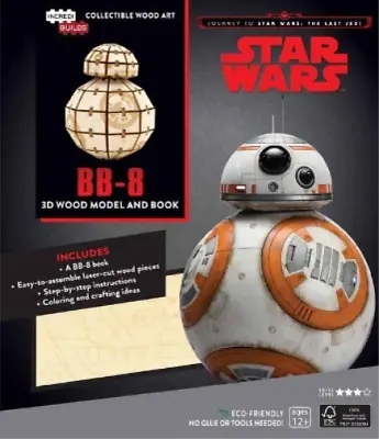 Buy IncrediBuilds: Star Wars: The Last Jedi: BB-8 3D Wood Mode (Mixed Media Product) • 10.28£