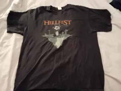 Buy Hellfest 2008- HAND OF DOOM- XL- T-SHIRT- Metal Festival Shirts!!! • 10£